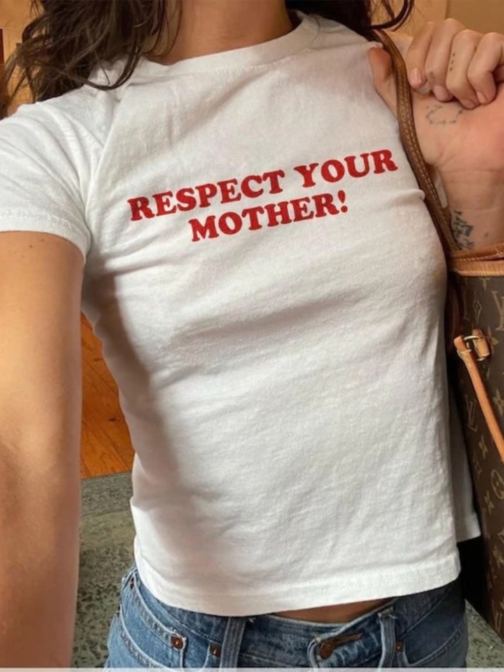 Respect Your Mother! Classic White Harry Styles Tee
